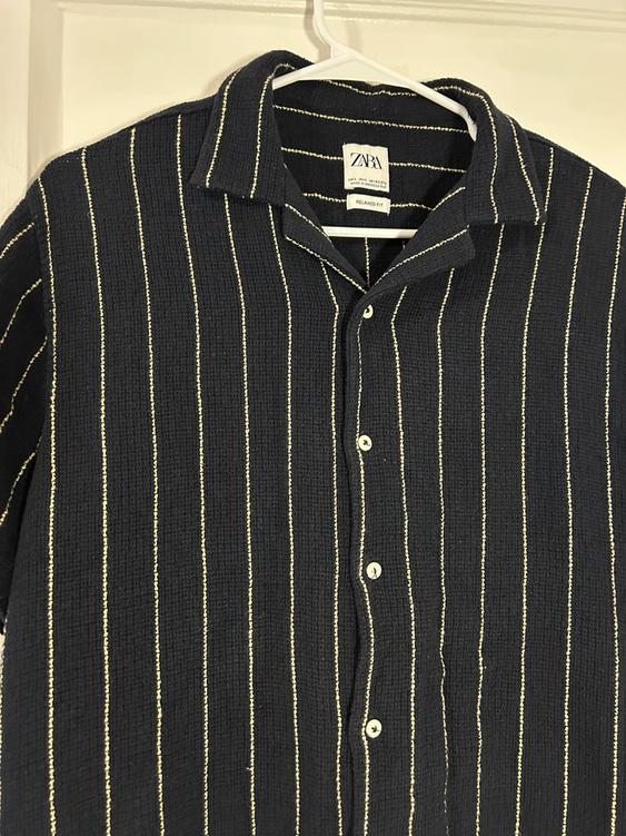 TEXTURED STRIPED SHIRT - Image 2