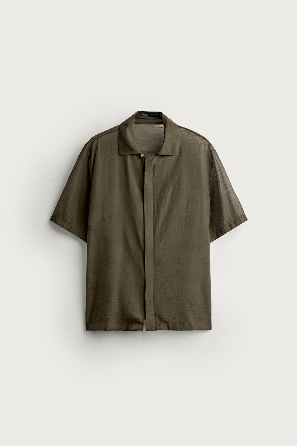 Fluid Jacquard Shirt — Men's