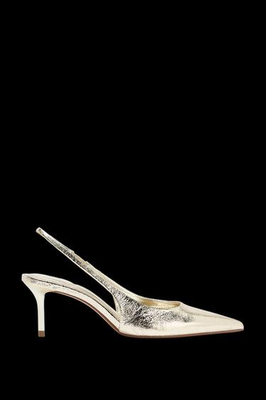 SLINGPUMPS IN METALLOPTIK - Goldfarben von Zara - Bild 0