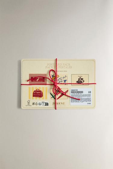 TRAVEL POSTCARD SET (SET OF 5) - Multicoloured by Zara - Image 3