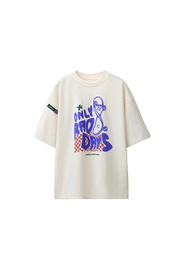 CAMISETA ESTAMPADA ETIQUETA - Crudo de Zara