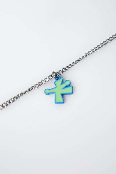 PACK OF TWO SKATE NECKLACES - Silver by Zara - Image 1