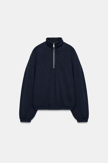 SUDADERA CREMALLERA METÁLICA - Marino de Zara