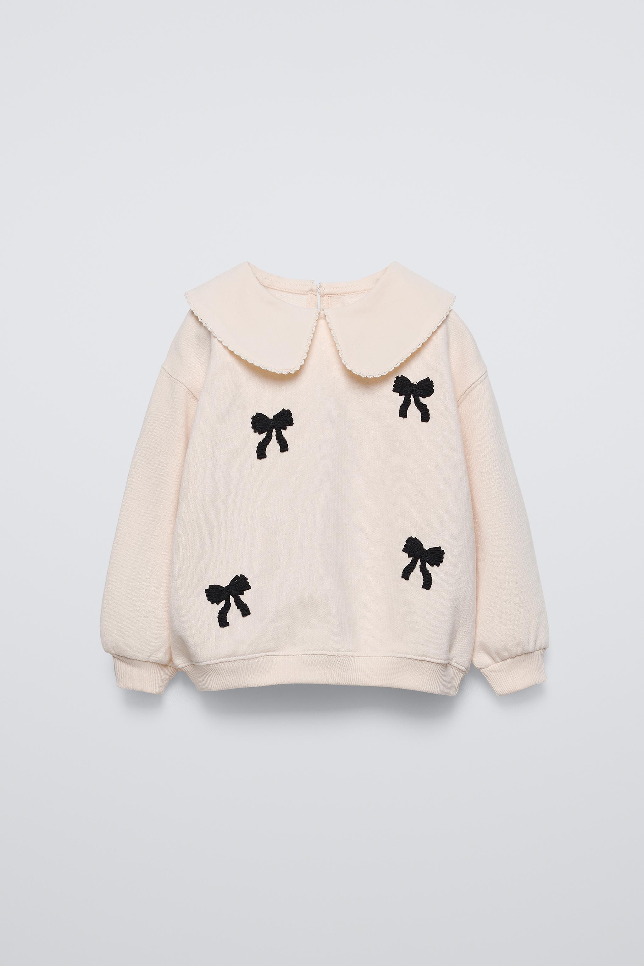 Zara New 2/3 ALWAYS FABULOUS Bib Collar popular Sweatshirt Cute Warm