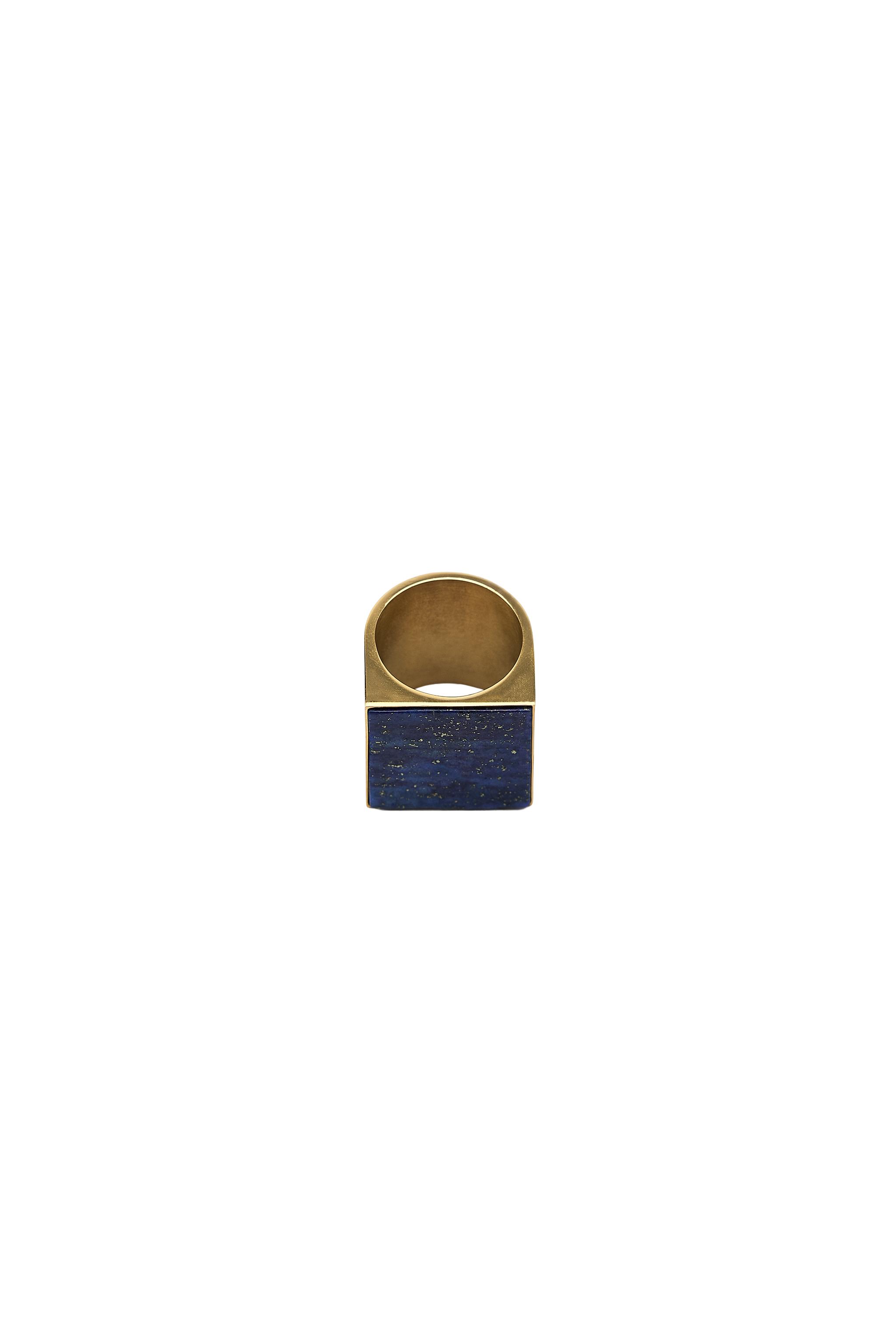 BAGUE CHEVALIÈRE AVEC BRILLANTS - Doré | France BAGUE CHEVALIÈRE AVEC BRILLANTS - Doré | France