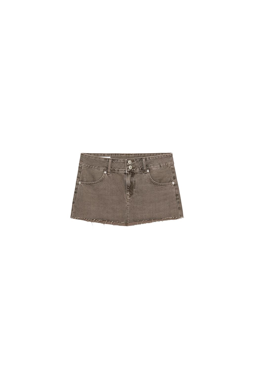 TRF COLORED DENIM MINI SKIRT - image 3