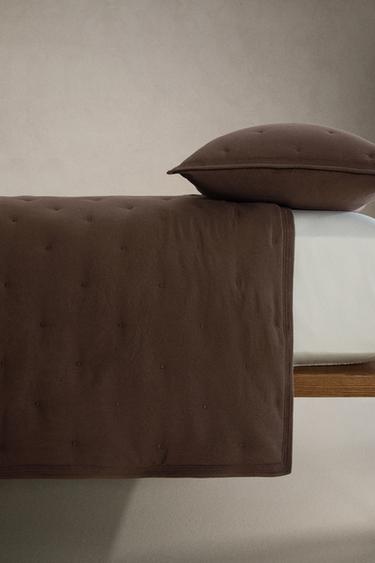 ÉDREDON MICROFIBRE - Marron foncé de Zara - Image 2
