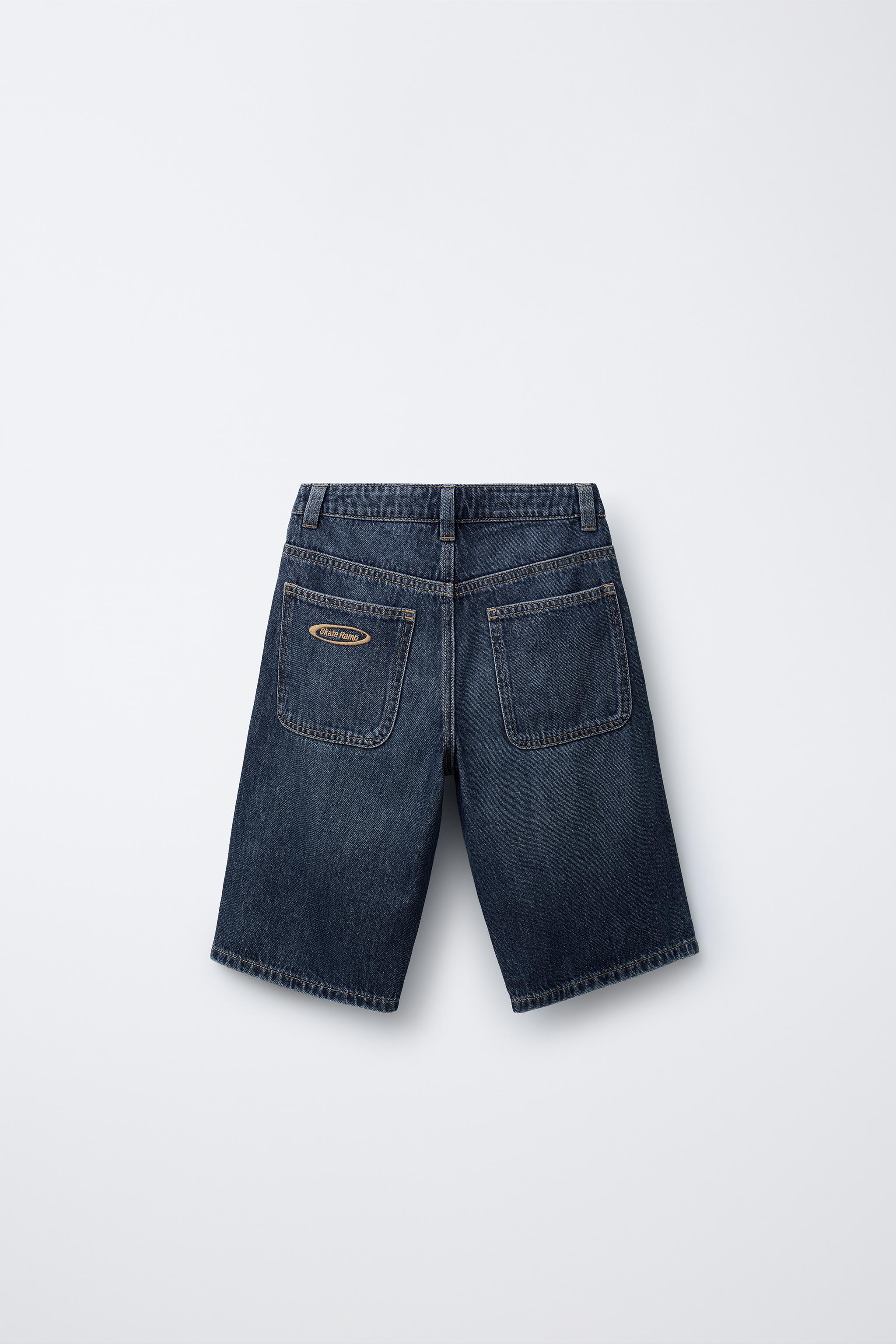 ★MUCENT★ Ronar Back Button Leather Point Bermuda Denim Pan MUSINSA | MUCENT Ronar Back Button Leather Point Bermuda