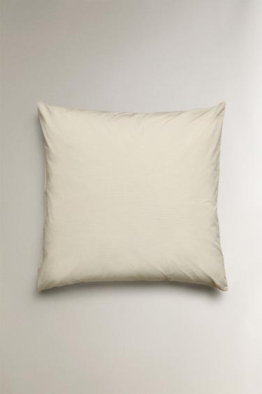 STRIPE PRINT PILLOWCASE - White by Zara - Image 1