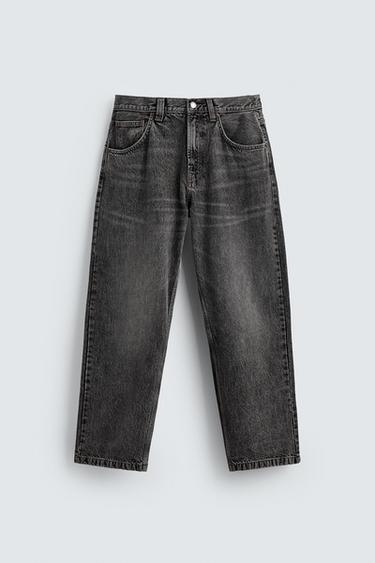 JEANS BAGGY FIT - فحمي by Zara