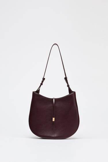 BUCKET BAG WITH HANGER DETAIL - Burgundy Red by Zara