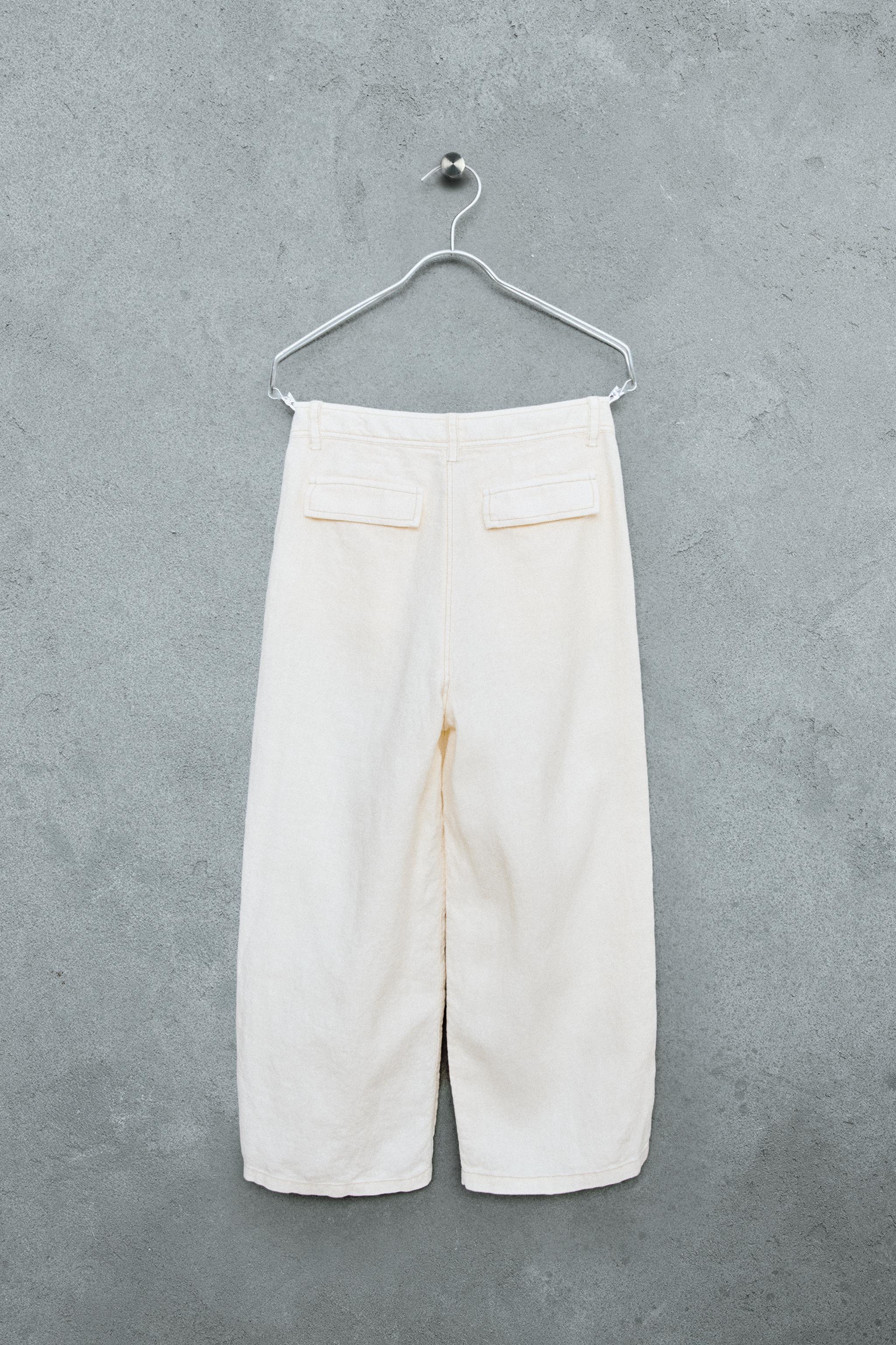 STORIESZ - PANTALON SURPIQÛRE CONTRASTE 100% LIN
