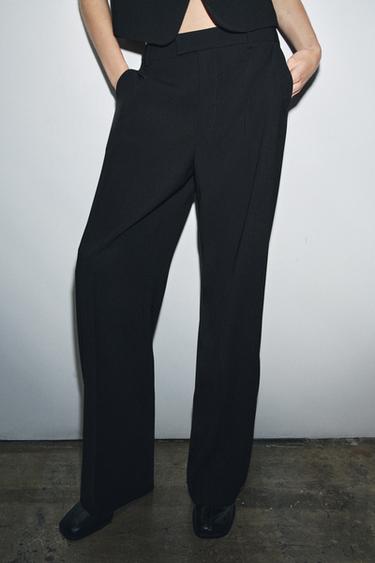 ZW COLLECTION STRAIGHT-LEG TROUSERS - Black by Zara - Image 1