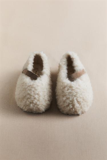 BALLERINE ENFANT MOUTON - Blanc écru de Zara - Image 5