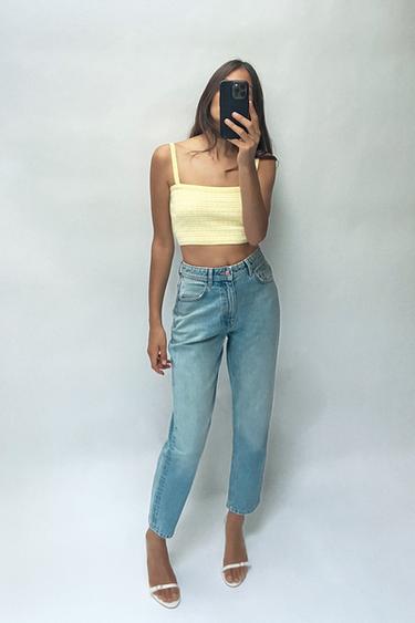ДЖИНСЫ С ВЫСОКОЙ ПОСАДКОЙ Z1975 MOM FIT — ИНДИГО от Zara — изображение 0