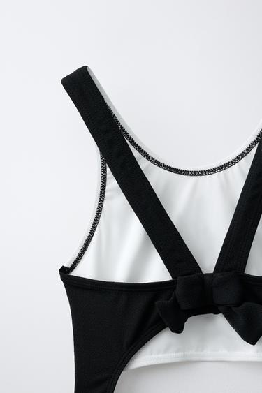 AGES 6-14 / CUT-OUT SWIMSUIT - Black by Zara - Image 3