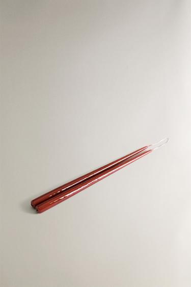 PACK OF THIN CANDLES (PACK OF 2) - Terracotta by Zara - Image 1