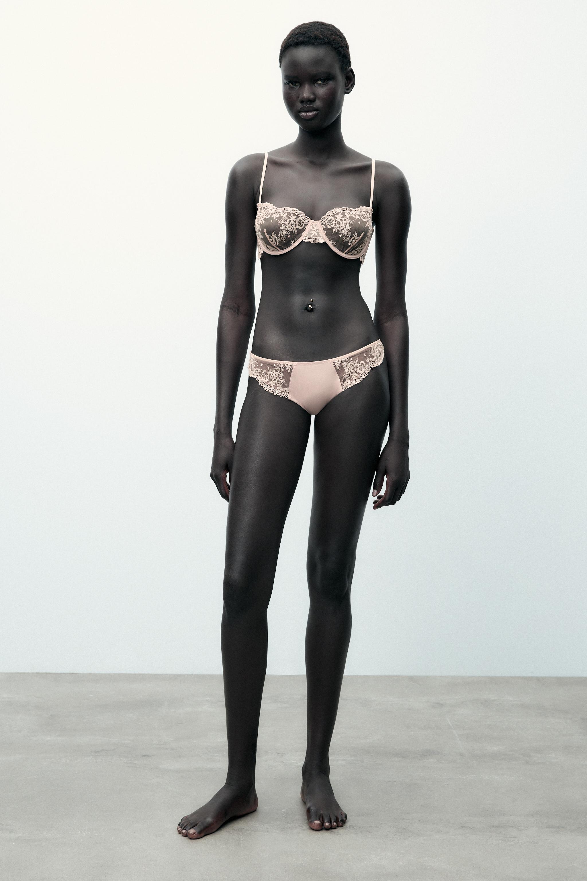 トップス draw drawers Flower Mesh bra 5100548-NEW-CALL-OUTS-