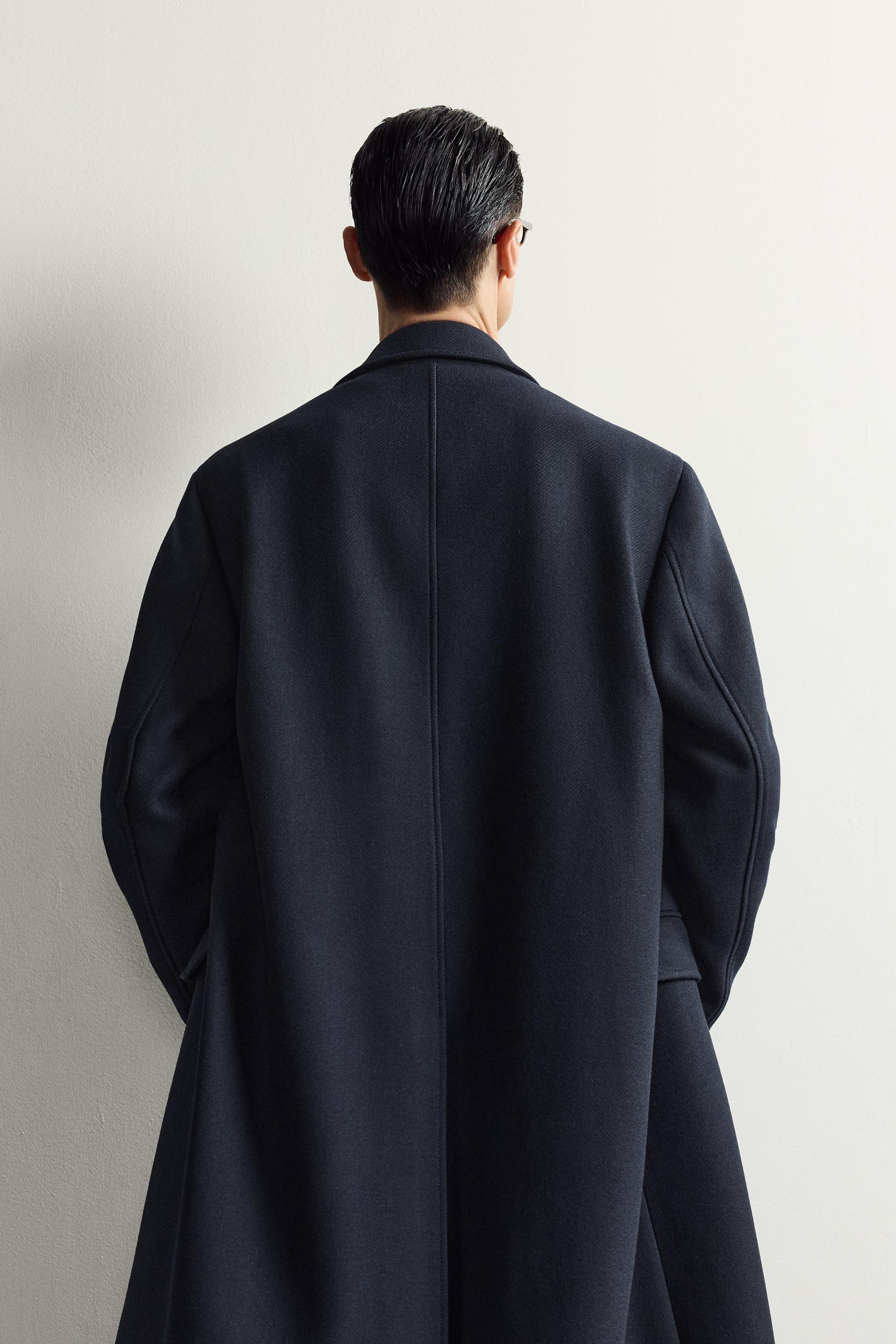 WOOL BLEND DOUBLE-BREASTED COAT