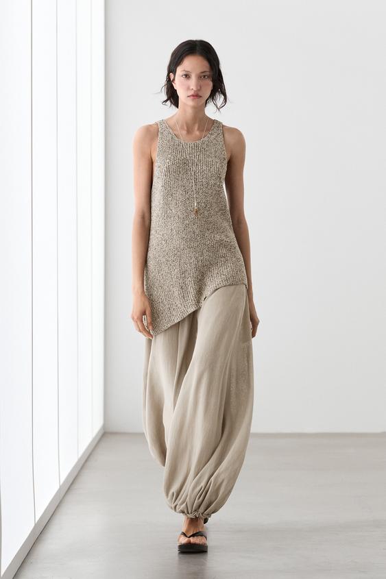 Asymmetric knit top from Zara - $130