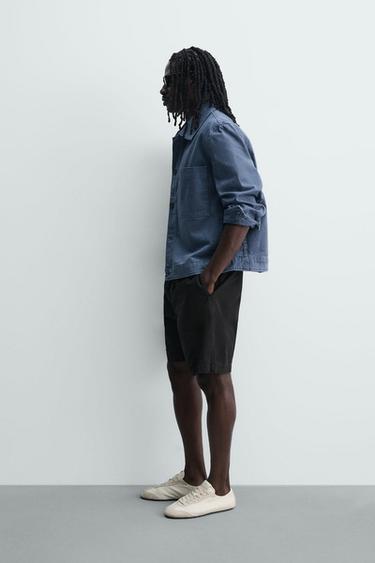 ВАРЕНІ ШОРТИ RELAXED FIT - Чорний Zara