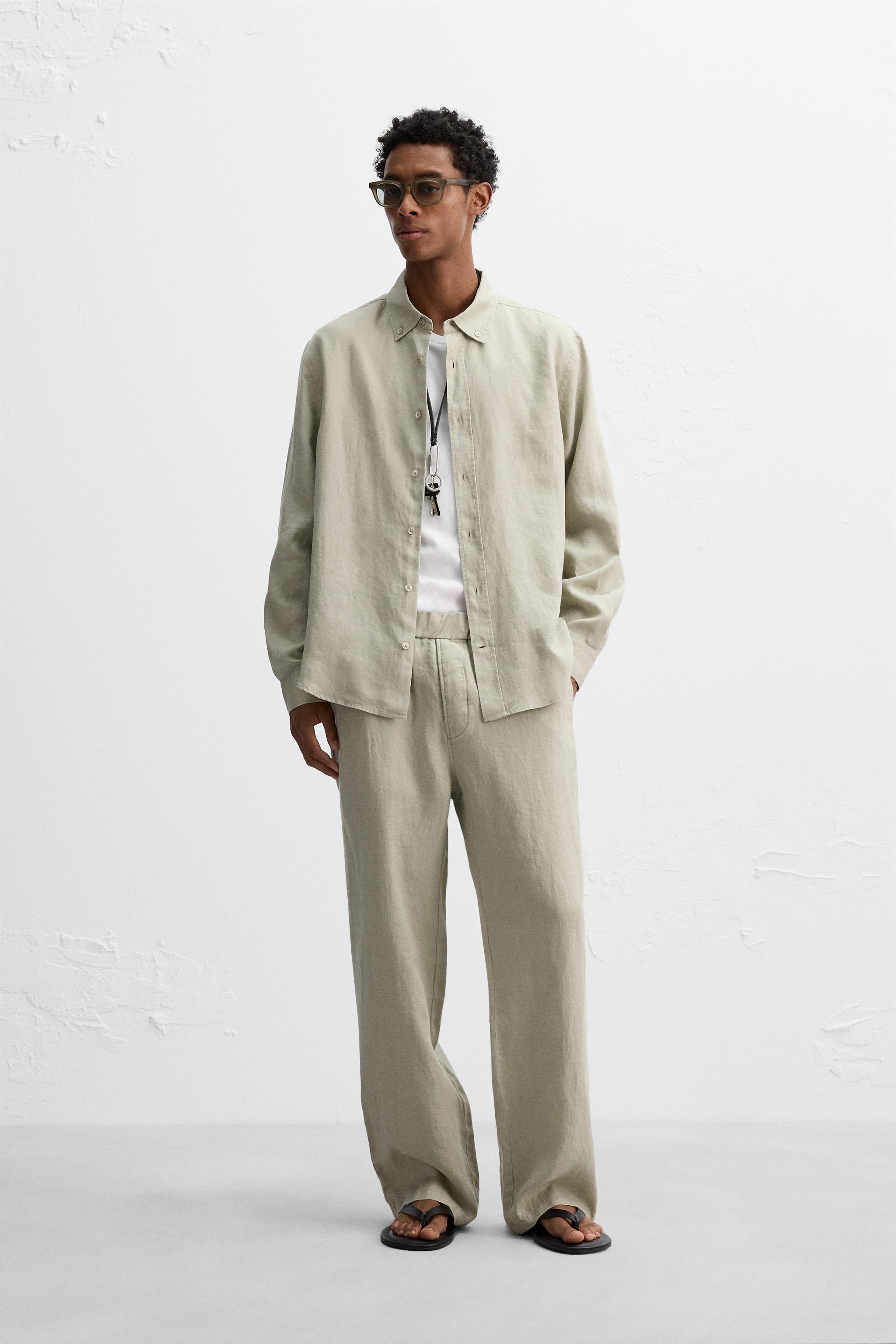 PANTALON 100 % LIN
