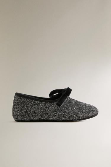 BALLERINES ENFANT À PAILLETTES - Noir de Zara - Image 0