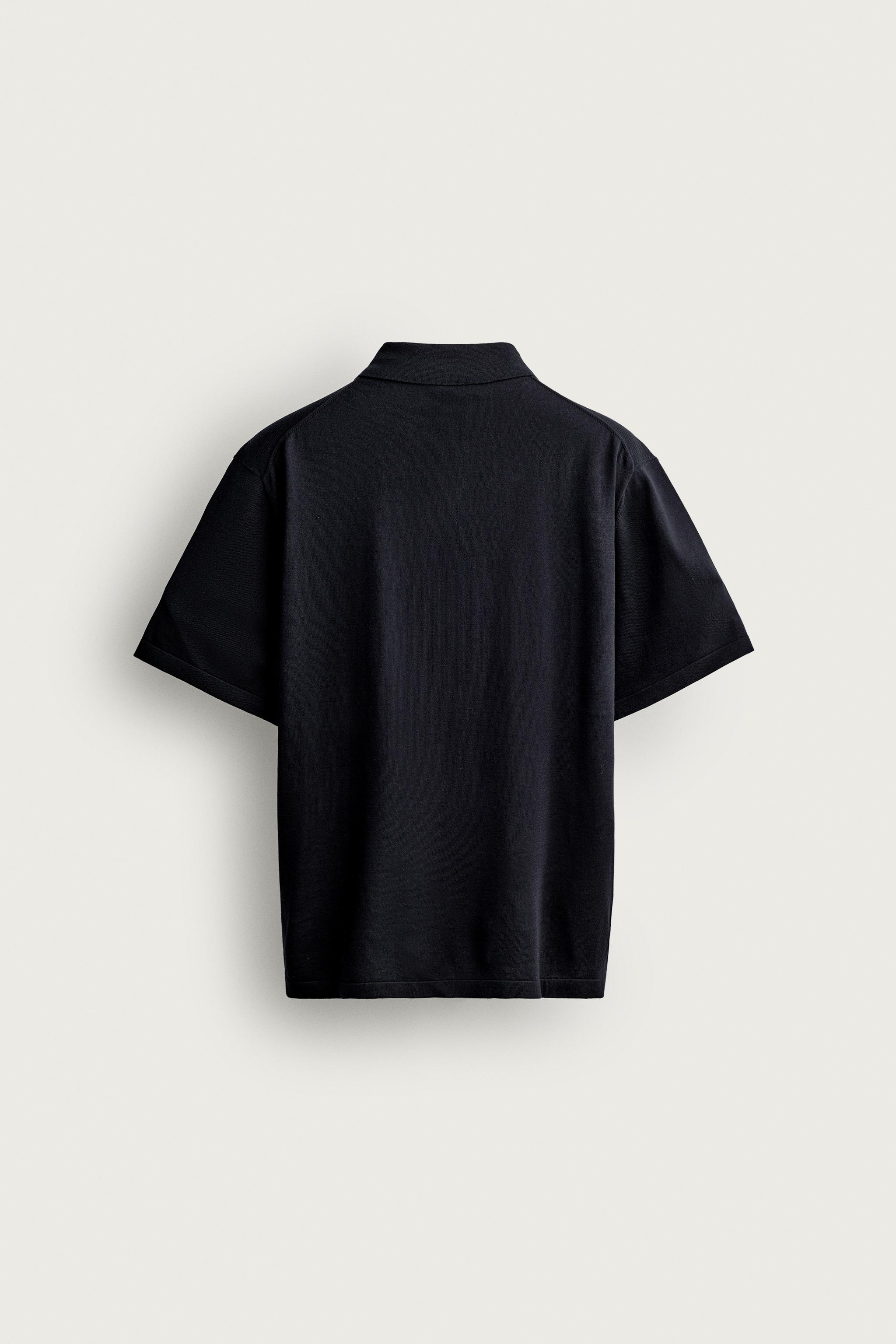POLO REGULAR FIT EN MAILLE MÉLANGE DE COTON
