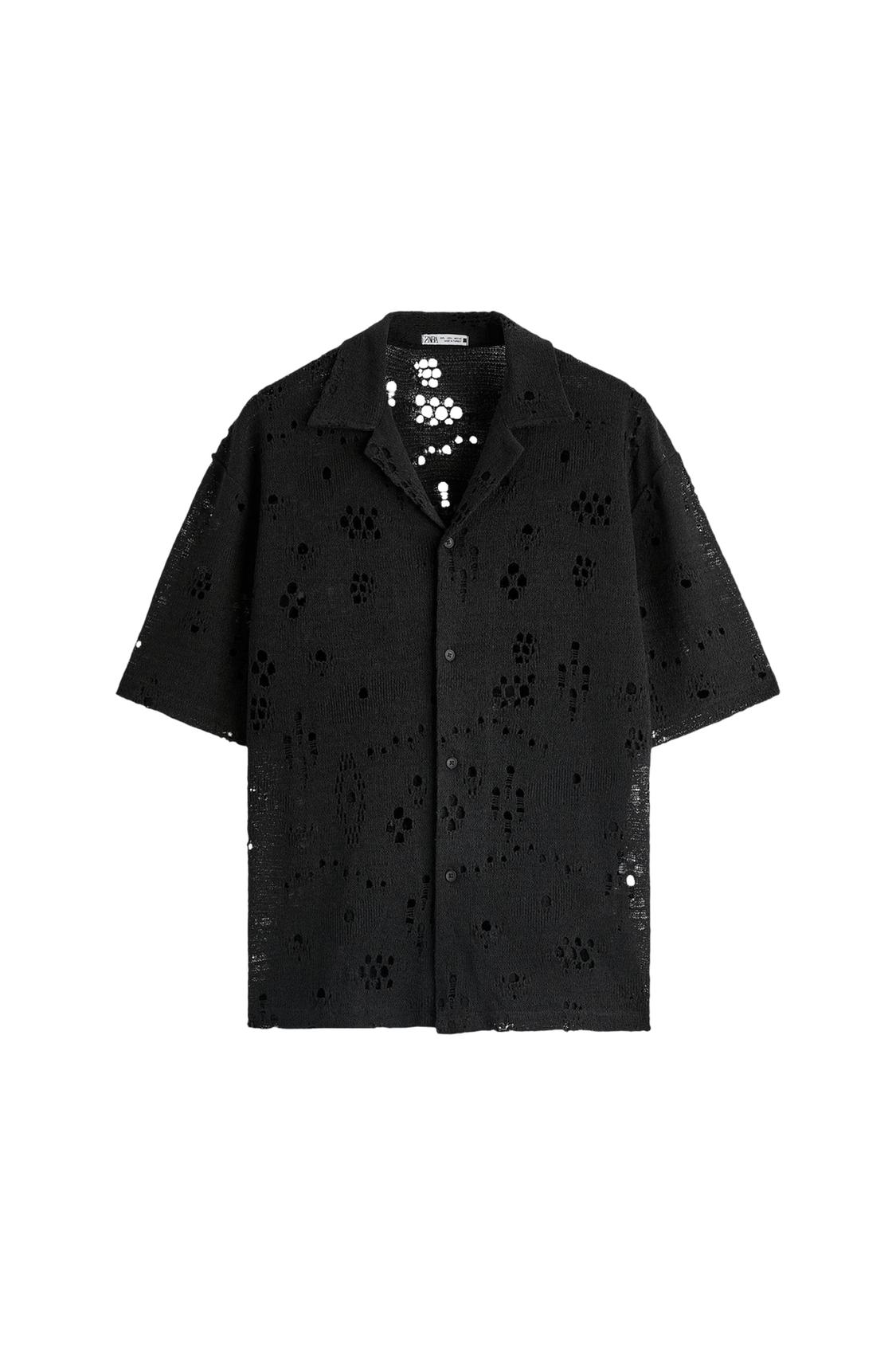 RIPPED CROCHET SHIRT - Image 4