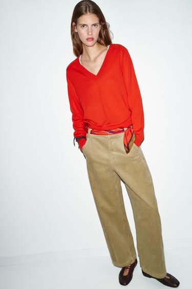 Felpa Donna Zara Oversize Bianca Maniche A Contrasto - Taglia S Nuova Con Etichetta