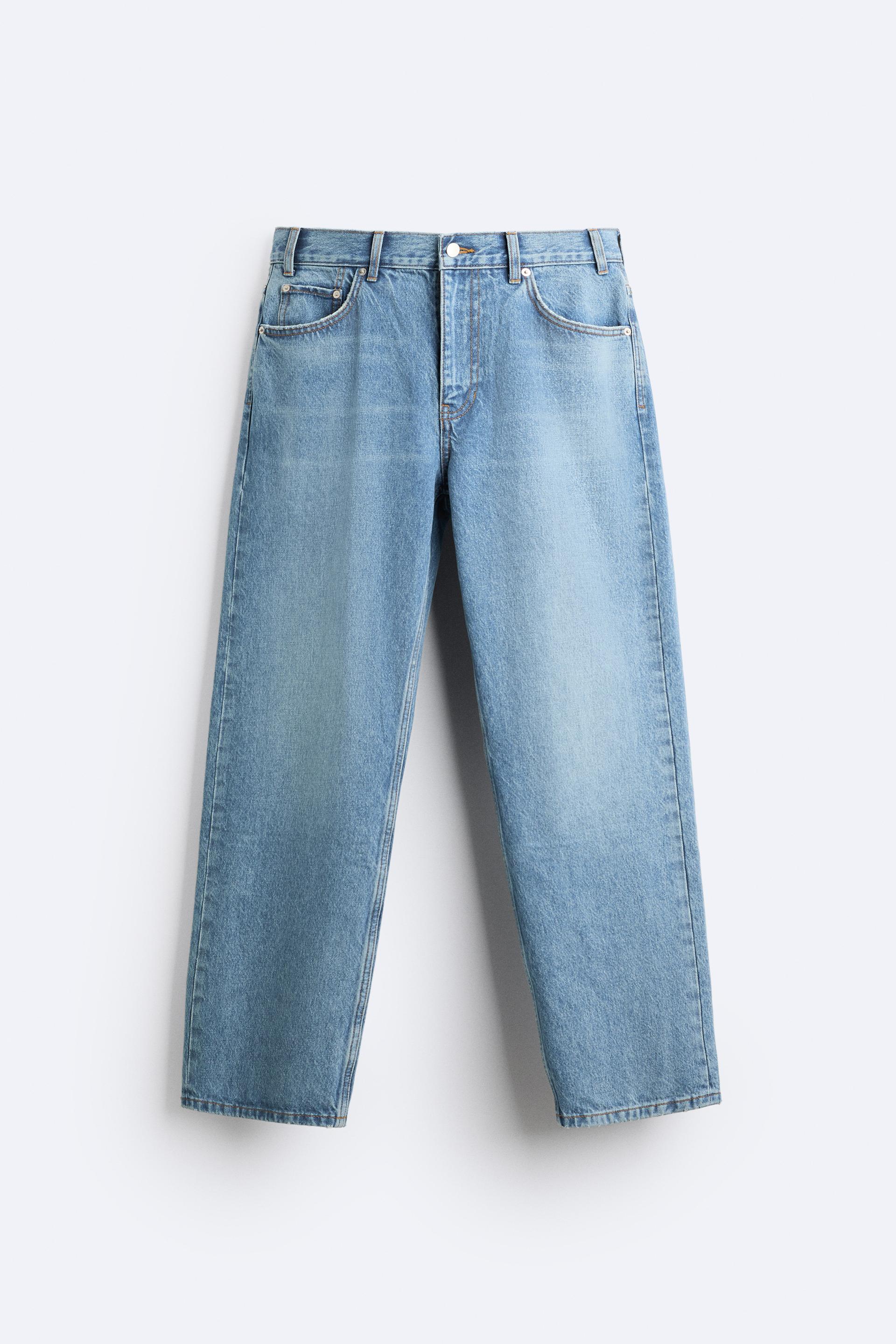 Zara High Rise Mom Jeans In Mid Blue Size M Colour BNWT RRP £29.99
