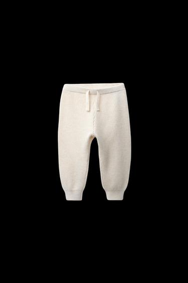 PANTALÓN JOGGER PUNTO - Beige claro de Zara