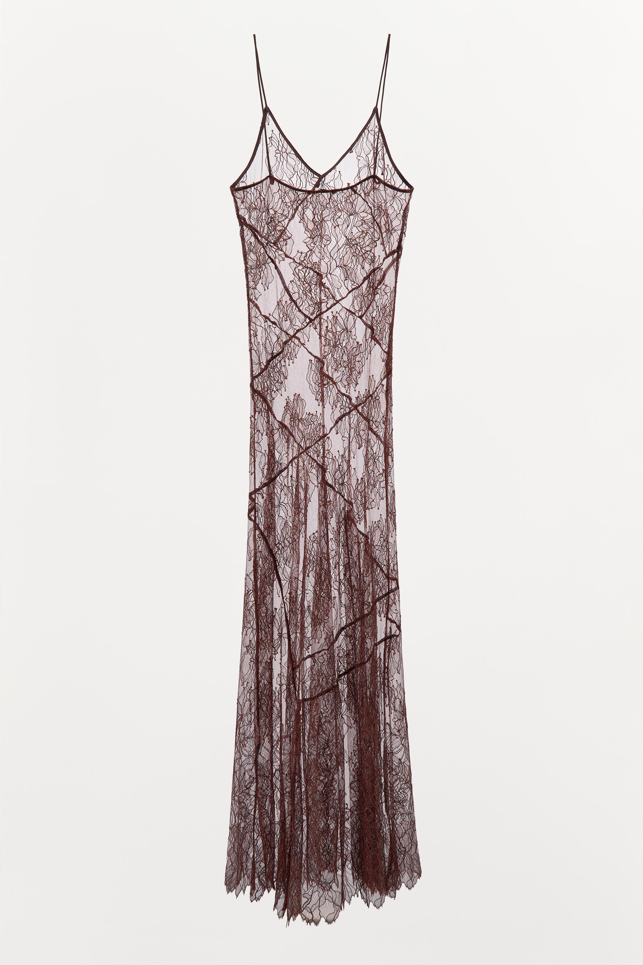 ZARA アシンメトリー レースフリル ワンピース 1067/504 ZARA アシンメトリー レースフリル ワンピース 1067/504 (ZARA