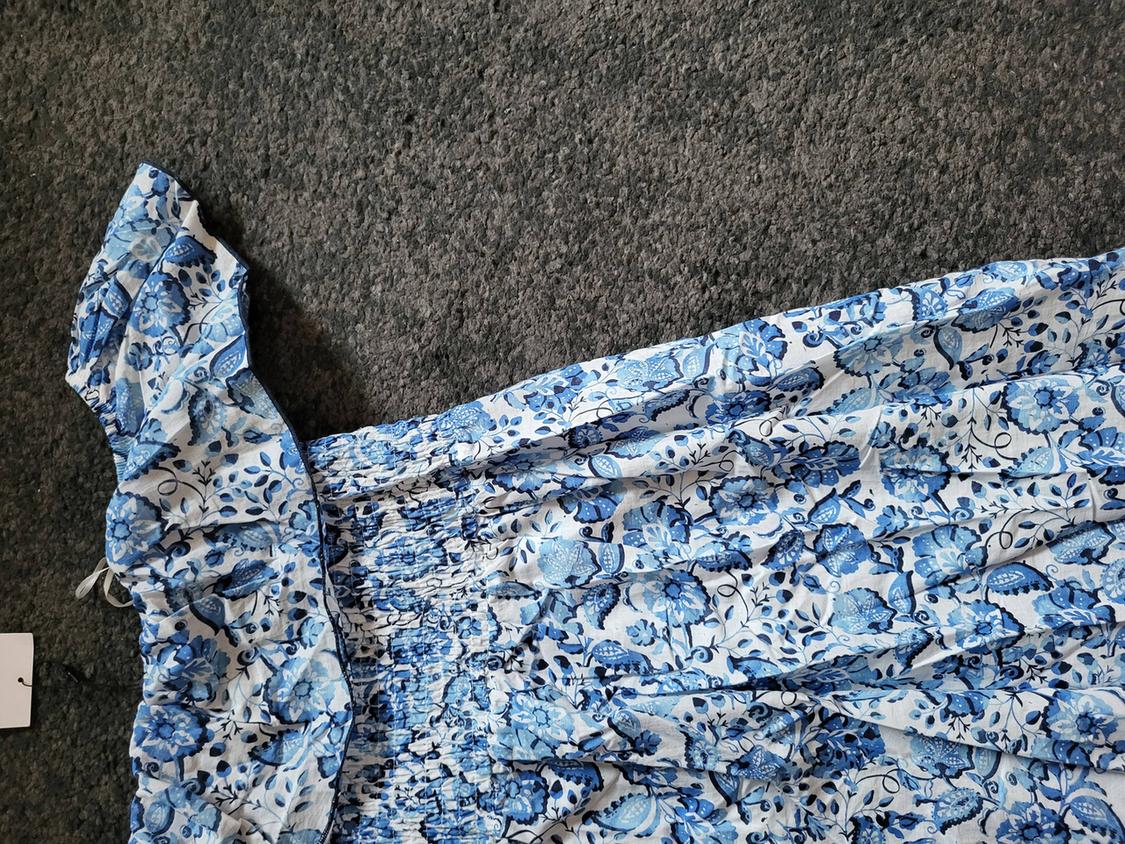 FLORAL PRINT OFF-THE-SHOULDER DRESS - Image 3
