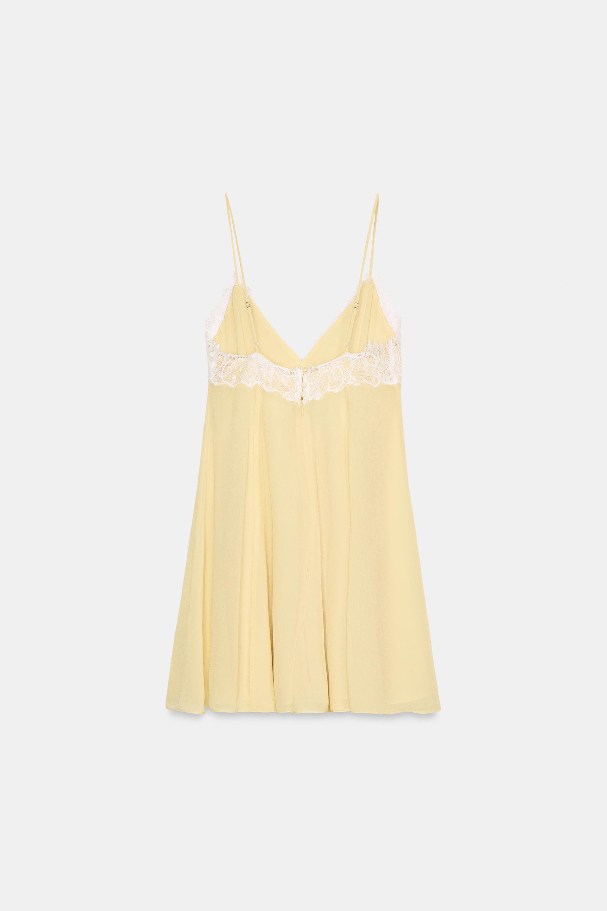 tan and white lace dress Gilded Spring Lace Dress in White main image 0