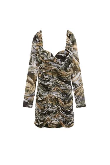VESTIDO TUL DRAPEADO