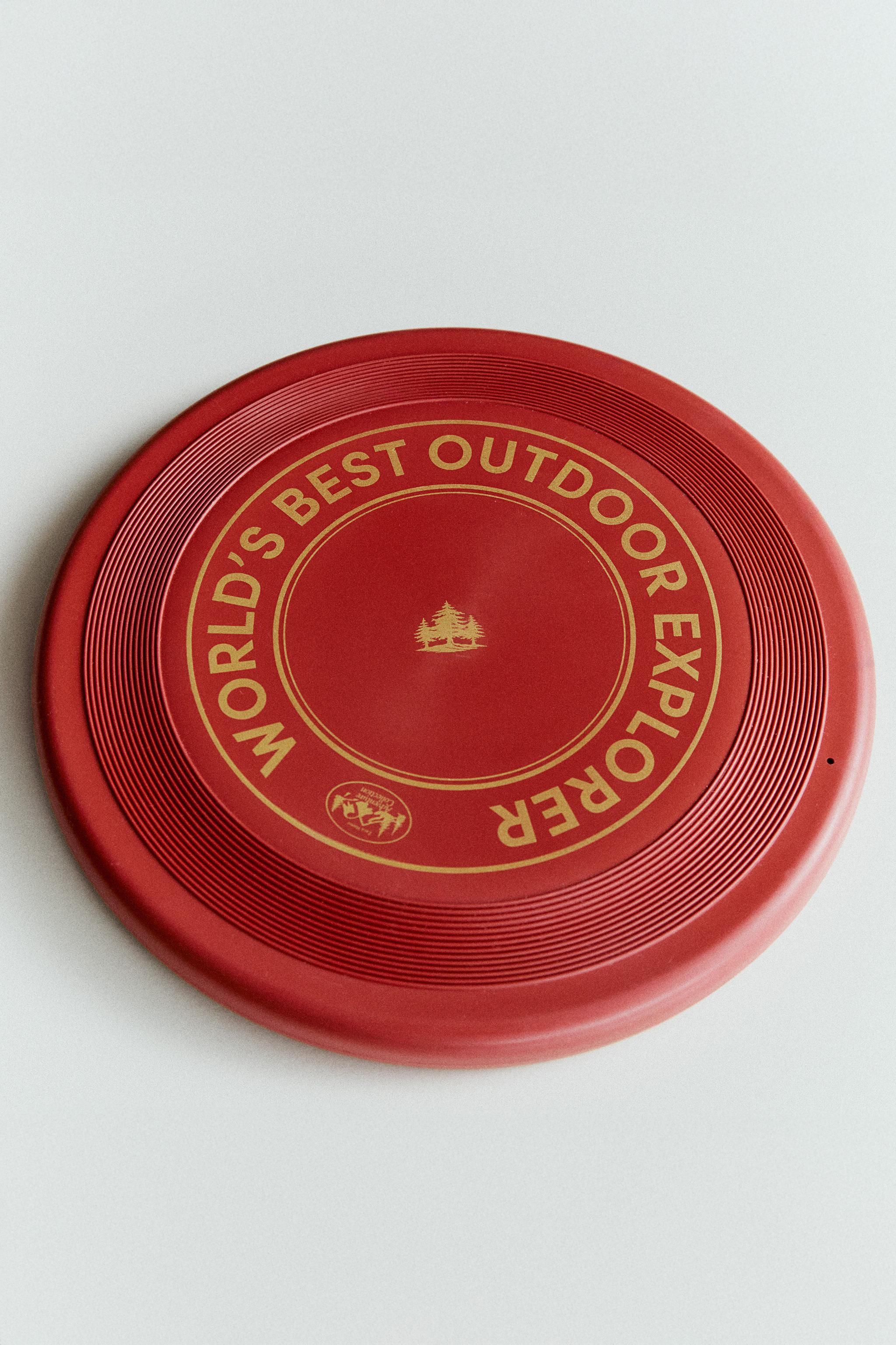 TEXTURED FLYING DISC — Red