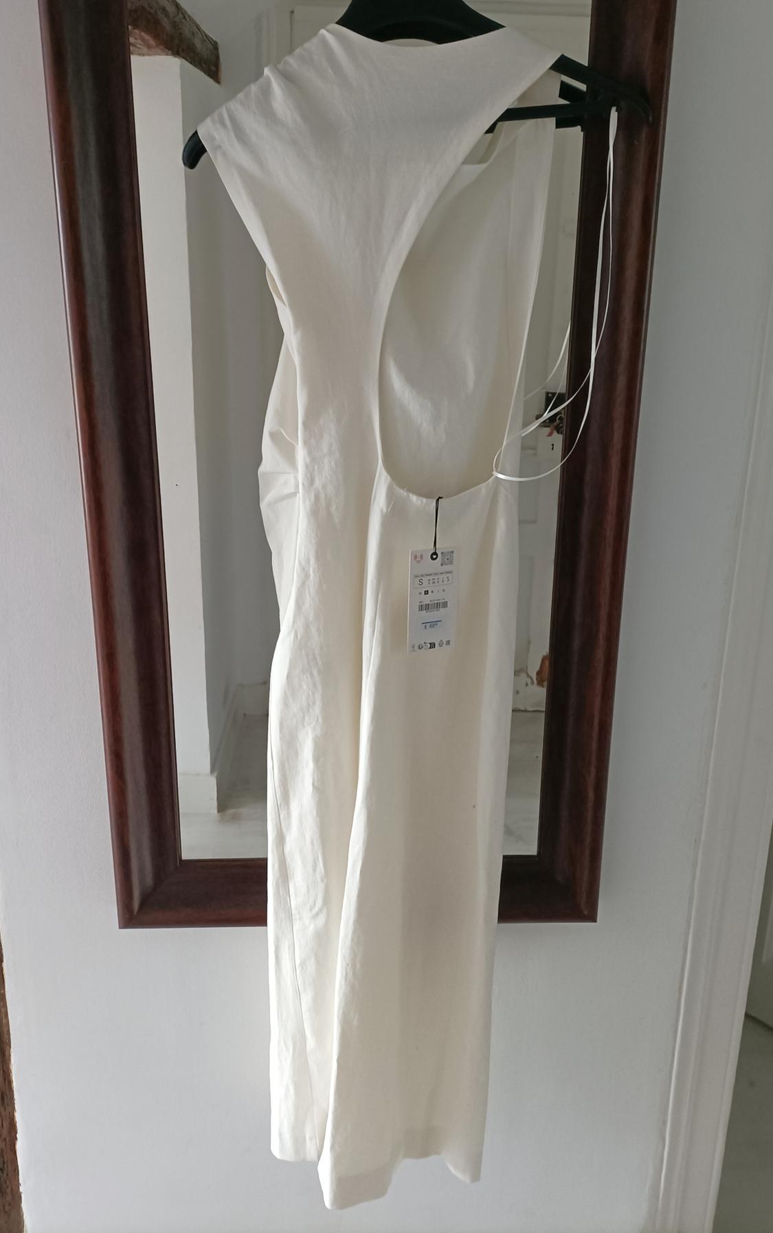LINEN BLEND KNOT DRESS ZW COLLECTION - Image 3