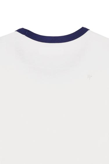 SLIM FIT RIB CONTRAST T-SHIRT - Oyster-white by Zara - Image 5