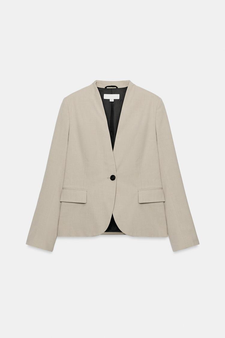 TAILORED BLAZER WITH SHOULDER PADS