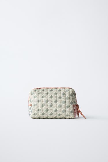 FLORAL TOILETRY BAG - Ecru White by Zara - Image 4