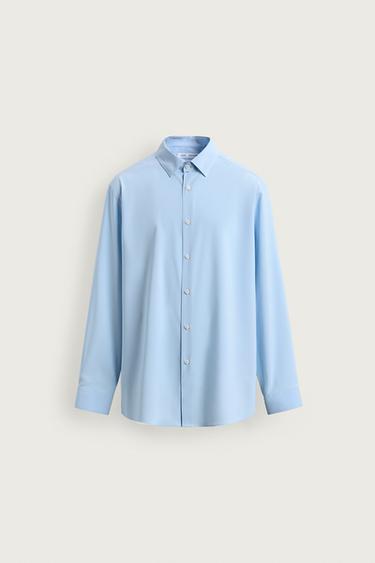 Zara ACTIVE SHIRT - Light sky blue