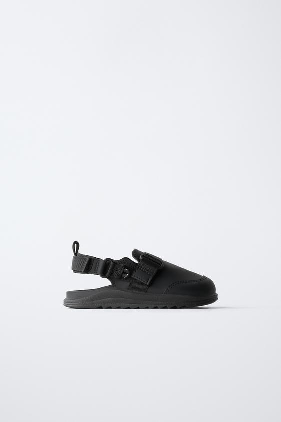 RUBBERISED CLOGS - Black by Zara - Image 0