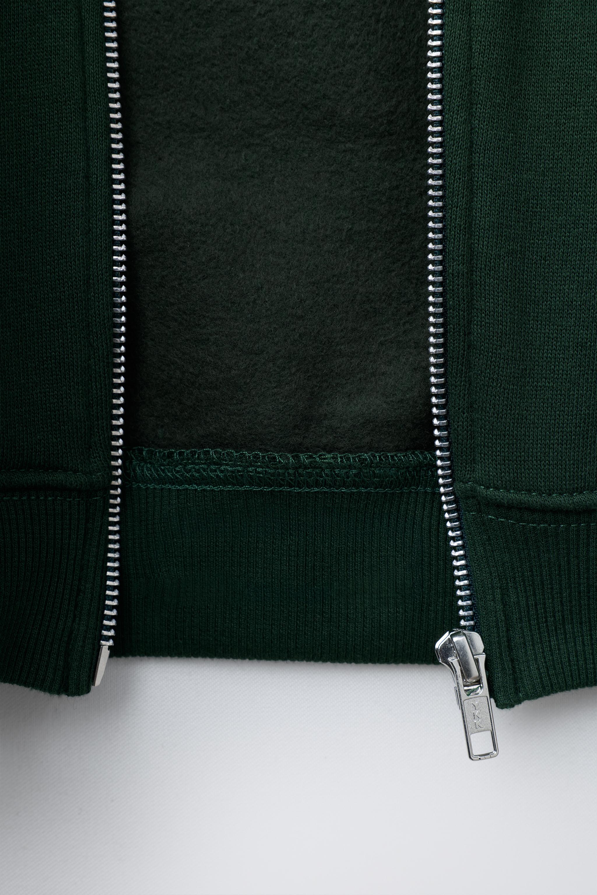 ZIP SWEATSHIRT WITH TEXT