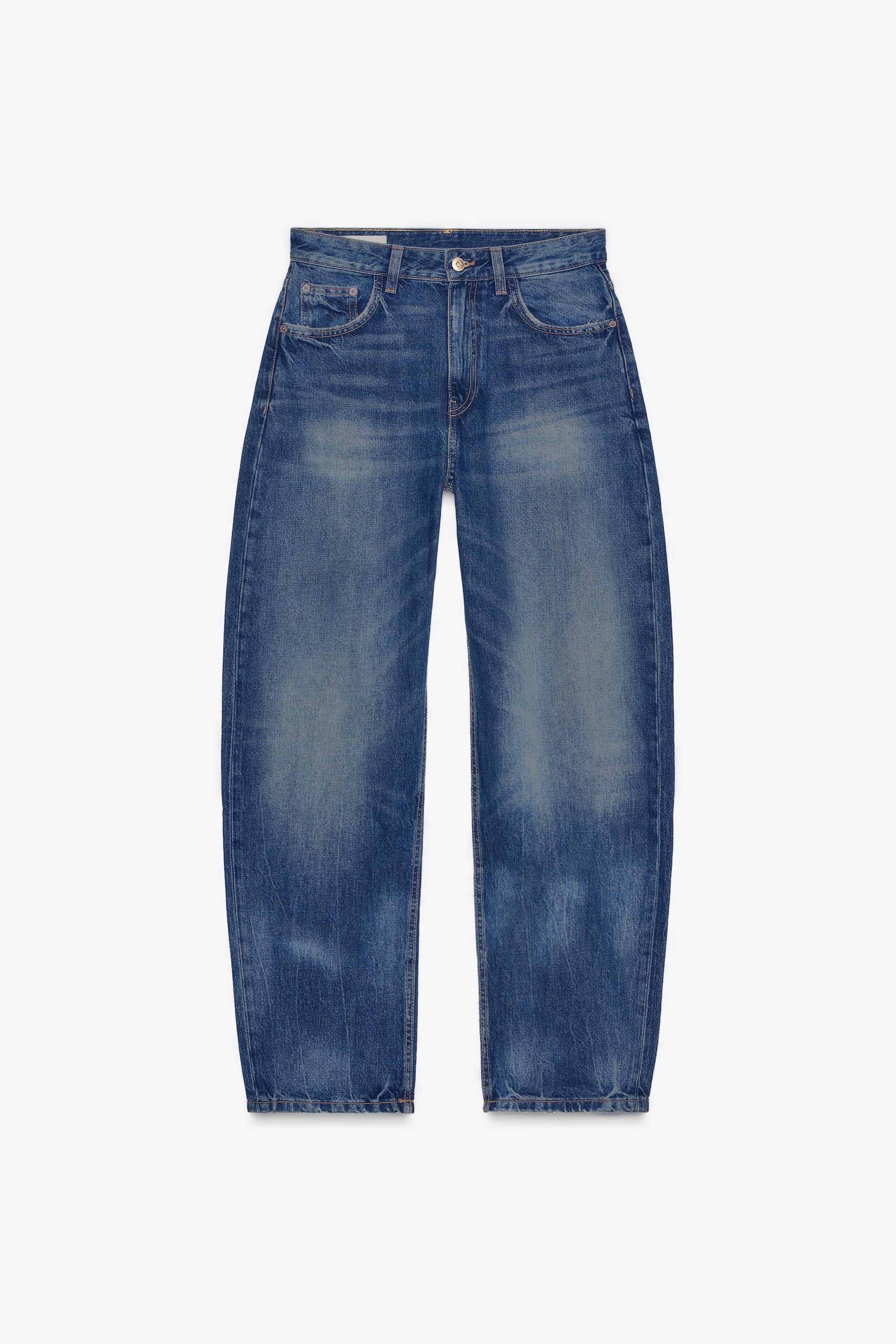 HIGH-WAIST TRF BARREL JEANS1