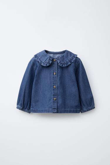 قميص DENIM - أزرق وسط الخاص بـ Zara
