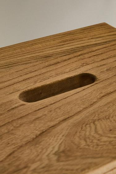 ELM WOOD STOOL - Light beige by Zara - Image 4