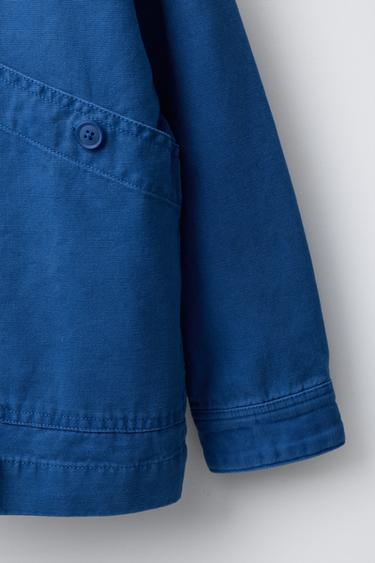 CANVAS OVERSHIRT WITH POCKETS - Bluish by Zara - Image 3