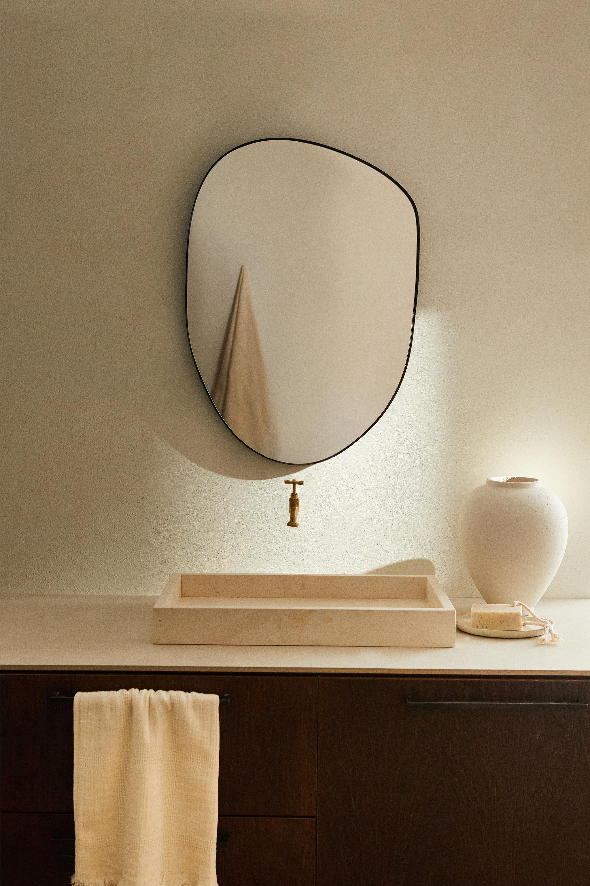 MIROIR MURAL ASYMÉTRIQUE PETIT FORMAT