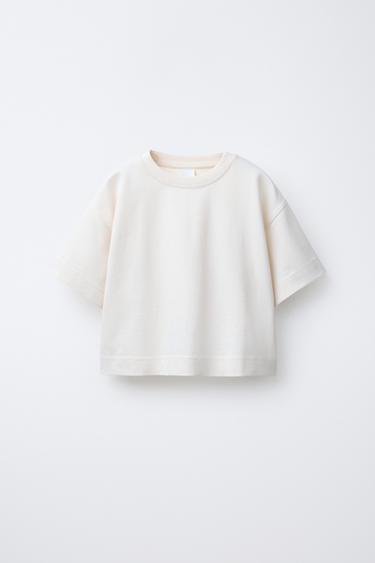 PLAIN HEAVY WEIGHT T-SHIRT - Ecru by Zara